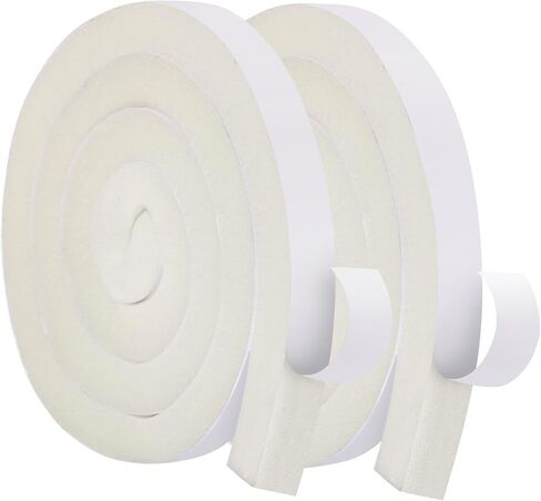 رغوة مكيف الهواء - بكرتان، عرض 2.54 سم × سماكة 2.54 سم، إجمالي طول 13 قدمًا، ختم عازل للطقس من الفوم الخلوي المفتوح (6.5أقدام × 2 لفات) in Kuwait