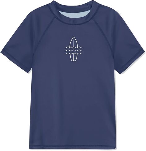 Kids Rash Guard Shirt Boys Girls Raglan Rashgurad Child Swimwear Quick Dry Top 3-14 Years in Saudi Arabia