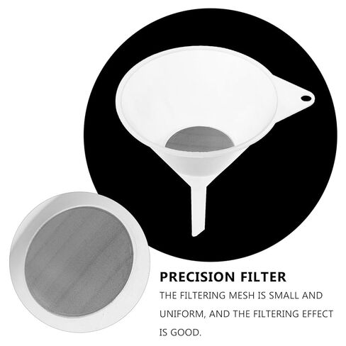 2pcs Funnel with Filter Cone Strainer, Plastic Filter Funnel for Sublimation Ink Refills, Compatible with Photo Printers and Inkjet Machines in Saudi Arabia