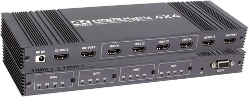 4K 4x4 HDMI Matrix Switch- Ultra HD Video Splitter,Type-c Input 4K 1080P 4x4HDMI DVI TV Video Wall Controller Processor in Saudi Arabia