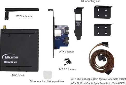BliKVM v4 Allwinner KVM Over IP with PoE and HDMI Loop Out – Professional Remote Server Management for IT Operation and Maintenance in Kuwait