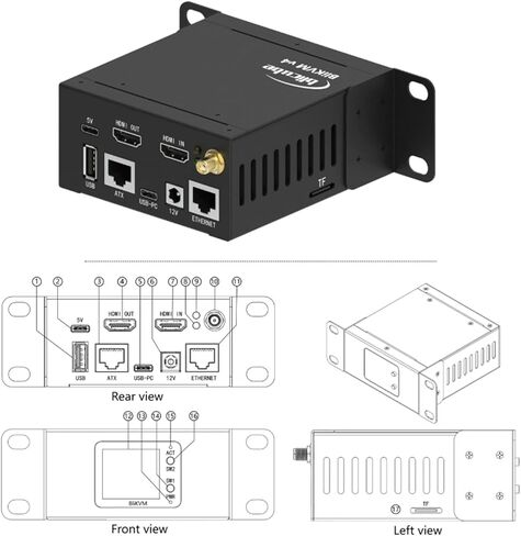 BliKVM v4 Allwinner KVM Over IP with PoE and HDMI Loop Out – Professional Remote Server Management for IT Operation and Maintenance in Kuwait