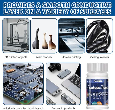 Guitar Shielding Paint, Conductive Paint, Noise Reduction, Reduces Hum, Excellent Adhesion, Water-based Formula for Guitar Cavity Shielding, Black, 50G（Resistivity: 10-90 ohms/cm） in Kuwait