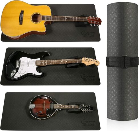 Hricane Guitar Work Mat Kit+Two Heights Guitar Neck Support Rest+Guitar String Winder and Cutter Tool - Guitar Workstation Repair Maintenance of String Instruments in Kuwait