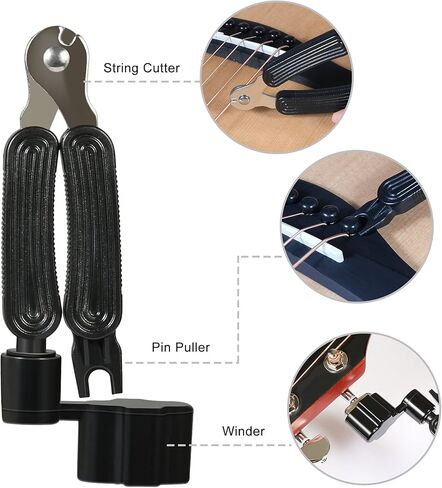 Hricane Guitar Work Mat Kit+Two Heights Guitar Neck Support Rest+Guitar String Winder and Cutter Tool - Guitar Workstation Repair Maintenance of String Instruments in Kuwait