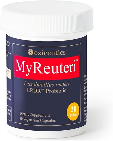 MyReuteri™ 10 Billion CFU Probiotic – Foundational-Strength L. reuteri LRDR™ + FOS Prebiotic – by Dr. William Davis – Makes Yogurt-Like Superfood – 30 Veg Capsules in Kuwait