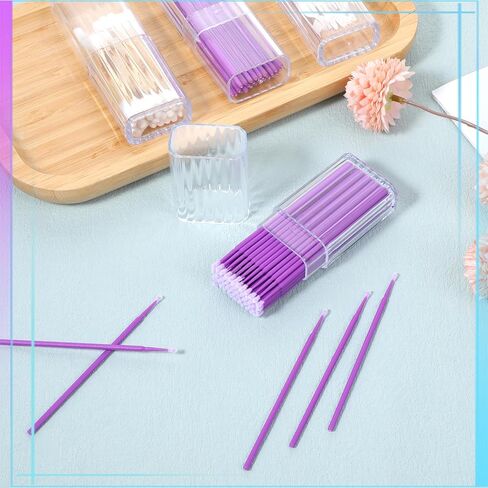 4 Pcs Cotton Swab Holder Mini Travel Swab Case Portable Dental Storage Box Holder Storage Box With 100 Pcs Cotton Swabs Transparent Flosser Dispenser Container for Cosmetics Bedroom in Saudi Arabia