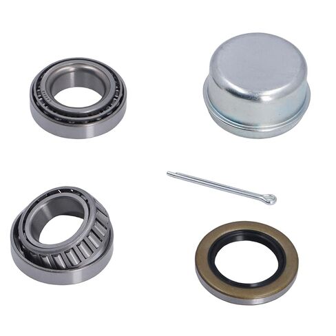 مجموعة محمل محور عجلة المقطورة Kikumi L44649 مع سباق L44610، أختام الشحوم لمحور مستقيم 1-1/16 بوصة، دبوس كوتر، غطاء غبار المقطورة in Kuwait