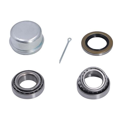 مجموعة محمل محور عجلة المقطورة Kikumi L44649 مع سباق L44610، أختام الشحوم لمحور مستقيم 1-1/16 بوصة، دبوس كوتر، غطاء غبار المقطورة in Kuwait