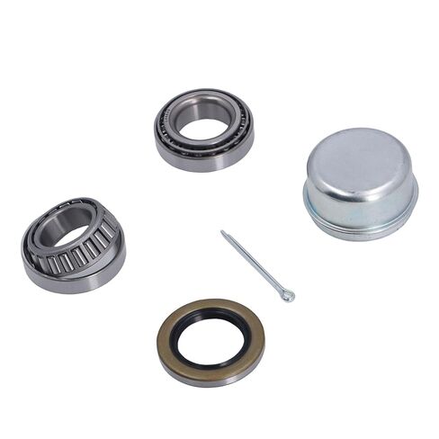 مجموعة محمل محور عجلة المقطورة Kikumi L44649 مع سباق L44610، أختام الشحوم لمحور مستقيم 1-1/16 بوصة، دبوس كوتر، غطاء غبار المقطورة in Kuwait