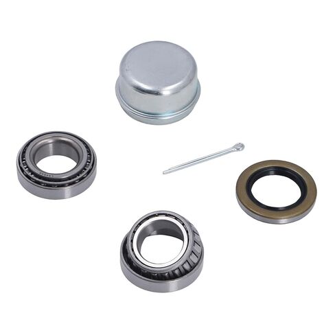 مجموعة محمل محور عجلة المقطورة Kikumi L44649 مع سباق L44610، أختام الشحوم لمحور مستقيم 1-1/16 بوصة، دبوس كوتر، غطاء غبار المقطورة in Kuwait