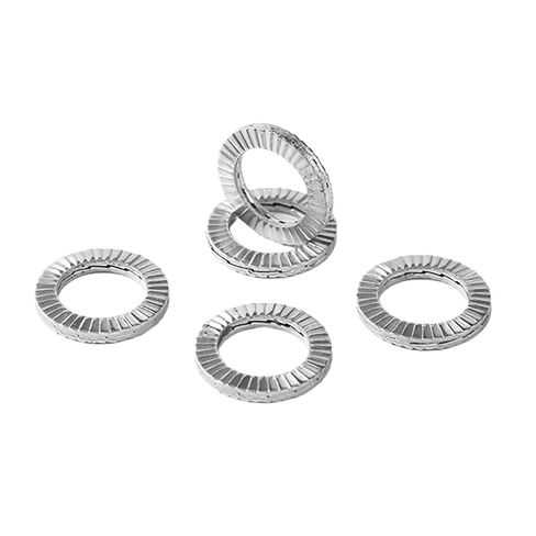 غسالات ذاتية القفل بطبقة مزدوجة 5 قطع غسالات بقفل مزدوج الجانب 304 أجهزة من الفولاذ المقاوم للصدأ غسالة إسفين (M10) in Kuwait