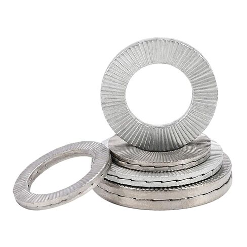 Double Layer self-Locking washers 1~10pcs M3~M56 304/316 Stainless Steel 65Mn Dacromet Double Deck Self-Locking Washer(316 Large,M22(2pcs)) in Saudi Arabia