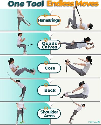 تجعيد أوتار الركبة الشمالية وحزام التمدد، تدريب المرونة لأوتار الركبة، الورك، الأرباع والظهر، تقوية الساعد، شريط الجلوس لتمرين البطن، الطحن العكسي، القرفصاء الإسباني in Kuwait