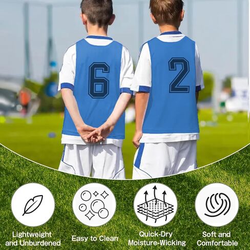 6 Pcs Pinnies Team Practice Vests with Numbers for Child Youth Teen Adult,Ideal for Soccer, Football,Basketball in Saudi Arabia