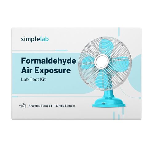 اختبار التعرض للهواء الفورمالديهايد بواسطة SimpleLab | اختبار جودة الهواء الداخلي للمنزل، اختبار الفورمالديهايد | مجموعة الاختبارات المعملية | اختبار الهواء في المنزل | اختبر أنظمة التدفئة والتهوية وتكييف الهواء (HVAC) وراقب جودة الهواء الداخلي لديك in Kuwait