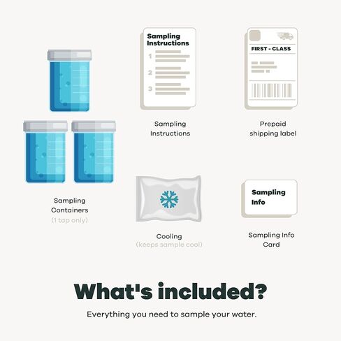 مجموعة أدوات اختبار البكتيريا البيوفيلمية في الماء | حسنا أو مدينة | التقرير الكامل | مختبرات مياه الشرب المعتمدة من وكالة حماية البيئة (EPA) | #1 أفضل اختبار للمياه المنزلية لعام 2021-24 بحسب صحيفة نيويورك تايمز Wirecutter | 100% غير متحيزة in Kuwait