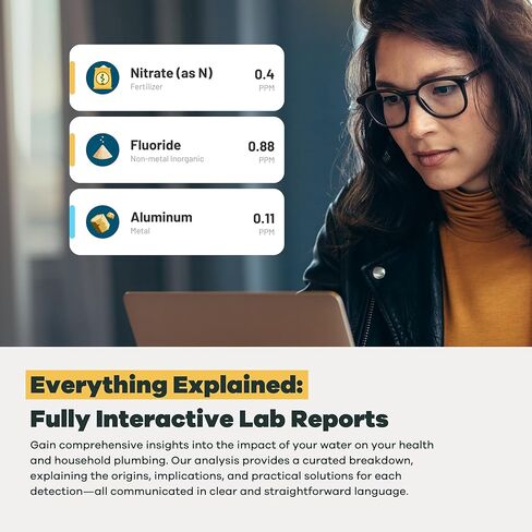 مجموعة أدوات اختبار البكتيريا البيوفيلمية في الماء | حسنا أو مدينة | التقرير الكامل | مختبرات مياه الشرب المعتمدة من وكالة حماية البيئة (EPA) | #1 أفضل اختبار للمياه المنزلية لعام 2021-24 بحسب صحيفة نيويورك تايمز Wirecutter | 100% غير متحيزة in Kuwait