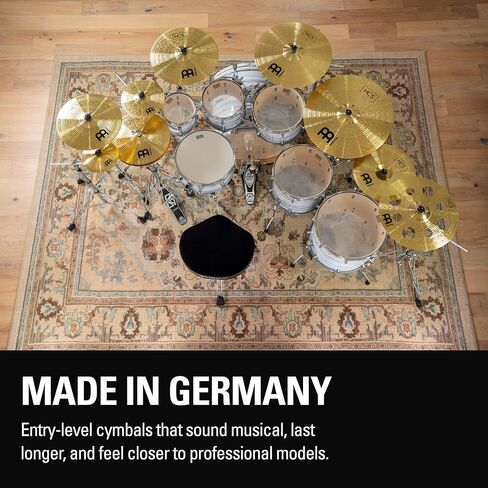 قبعات مكدس صغيرة مقاس 8 بوصات من Meinl Cymbals HCS، Hihat Cymbal لمجموعة الطبول، زوج - صنع في ألمانيا - نحاس متين in Saudi Arabia