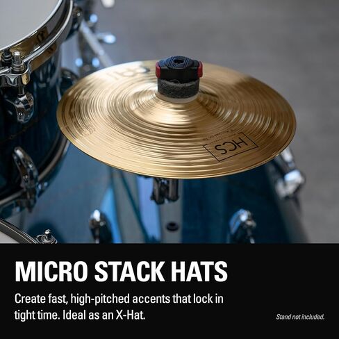 قبعات مكدس صغيرة مقاس 8 بوصات من Meinl Cymbals HCS، Hihat Cymbal لمجموعة الطبول، زوج - صنع في ألمانيا - نحاس متين in Saudi Arabia