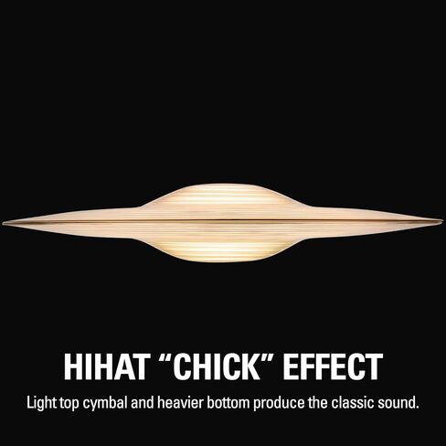 قبعات مكدس صغيرة مقاس 8 بوصات من Meinl Cymbals HCS، Hihat Cymbal لمجموعة الطبول، زوج - صنع في ألمانيا - نحاس متين in Saudi Arabia