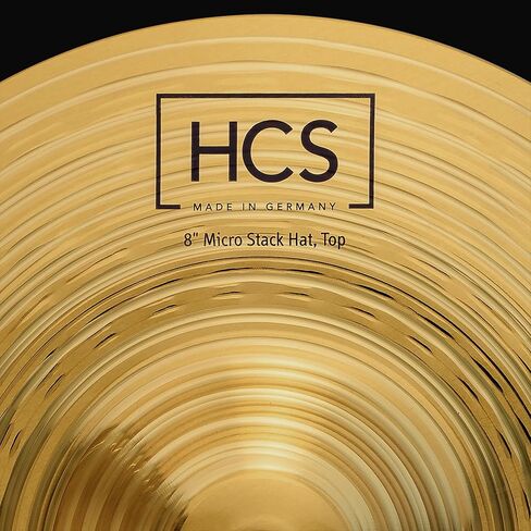 قبعات مكدس صغيرة مقاس 8 بوصات من Meinl Cymbals HCS، Hihat Cymbal لمجموعة الطبول، زوج - صنع في ألمانيا - نحاس متين in Saudi Arabia