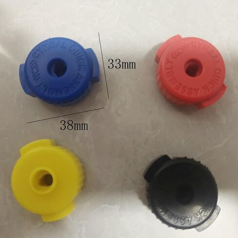 4 Pieces Plastic Cymbal Nut Round Drum Quick Release Nut Cymbal Quick Release Nut 8mm Quick-set Cymbal Nut Quick Release Cymbal Nut Drum Accessories, Black in Saudi Arabia