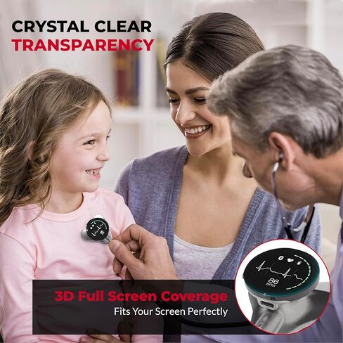 [3-Pack] Tempered Glass Screen Protector Compatible with EKO Core 500 – Scratch-Resistant, Bubble-Free, HD Clarity, Anti-Fingerprint Screen Guard for EKO Digital Stethoscope in Kuwait