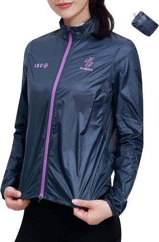 INBIKE Women's Windproof Cycling Jacket Lightweight Packable Outdoor Bike Jacket Bike for Running, Cycling & Hiking in Saudi Arabia