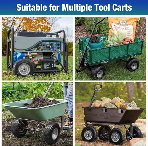 8.5" Flat Free Solid Polyurethane Tire and Wheel, 2.80/2.50-4 PU Airless Tires with 1/2" Ball Bearings, 3" Centered Hub for Hand Truck/Utility Cart/Dollies/Garden Trailers/Various Carts, 1 Pc in Saudi Arabia