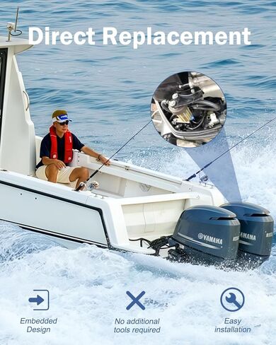 6P3-24560-03-00 مجموعة فلتر الوقود الخارجي لياماها 2006-2025 F200 F225 F250، خرطوشة فاصل المياه الوقود لياماها LF150 LF200 LF225 LF250 150hp 175hp 200hp 225hp 250hp 300hp 350 حصان in Kuwait