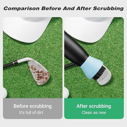 Magnetic Golf Club Brush Cleaner, One-Click High-Pressure Water Spray，300 Shots,16.4ft Spray Range,45 Bundles of Ultra-Hard Nylon Brush Hair Heavy Brush Heads in Saudi Arabia