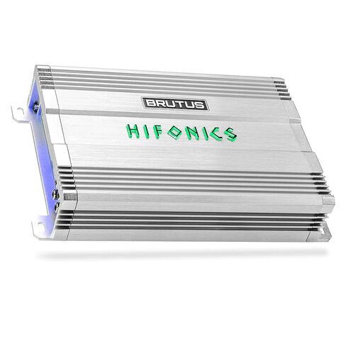 Hifonics Brutus BG 520 Watt 4 Channel Amplifier with Built-in UV Meter, Dual Toroidal Transformer PWM Power Supply and Shielded Inductors, Silver in Saudi Arabia