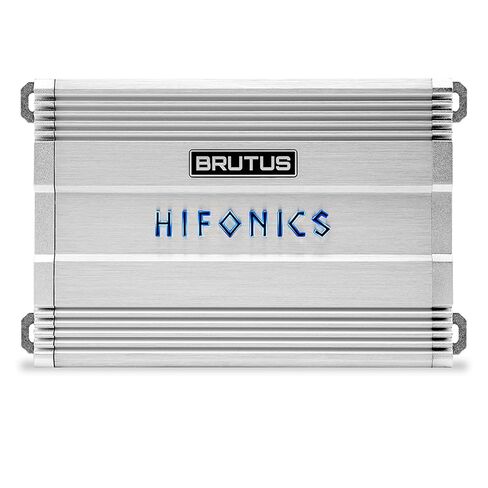Hifonics Brutus BG 520 Watt 4 Channel Amplifier with Built-in UV Meter, Dual Toroidal Transformer PWM Power Supply and Shielded Inductors, Silver in Saudi Arabia