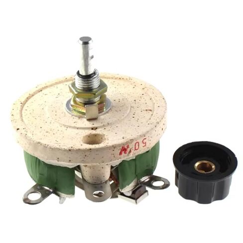 BC1-50 High Power Wire Wound Rheostat, Rotary Variable Resistor, Disc Shape, Ceramic Composition, 5% Accuracy, Through Hole (20R) in Saudi Arabia