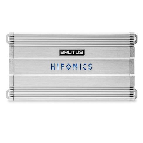 Hifonics Brutus BG 1000 Watt 2 Channel Amplifier with Built-in UV Meter, Dual Toroidal Transformer PWM Power Supply and Shielded Inductors, Silver in Saudi Arabia
