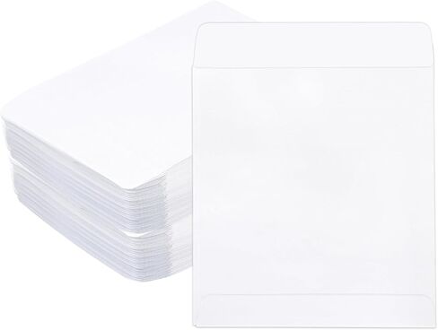 140 Pieces Vintage Library Card Pockets Brown Library Card Envelopes with 140PCS Removable Adhesive Dots for School Office Public Library Books in Kuwait