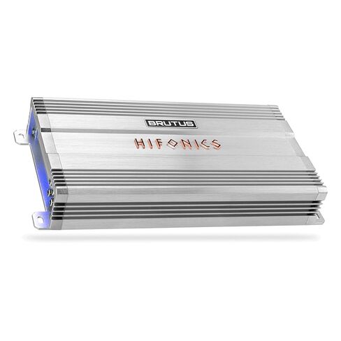 Hifonics Brutus BG 1100 Watt 4 Channel Amplifier with Built-in UV Meter, Dual Toroidal Transformer PWM Power Supply and Shielded Inductors, Silver in Saudi Arabia