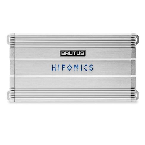 Hifonics Brutus BG 1100 Watt 4 Channel Amplifier with Built-in UV Meter, Dual Toroidal Transformer PWM Power Supply and Shielded Inductors, Silver in Saudi Arabia