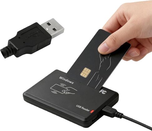 Contactless IC Card Reader Writer 13.56MHz NFC Reader with USB Interface Access Control Encrypted Programmer Compatible for Windows Linux MacOS in Kuwait