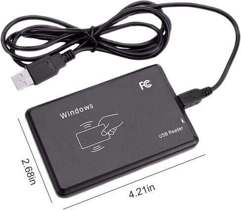 Contactless IC Card Reader Writer 13.56MHz NFC Reader with USB Interface Access Control Encrypted Programmer Compatible for Windows Linux MacOS in Kuwait