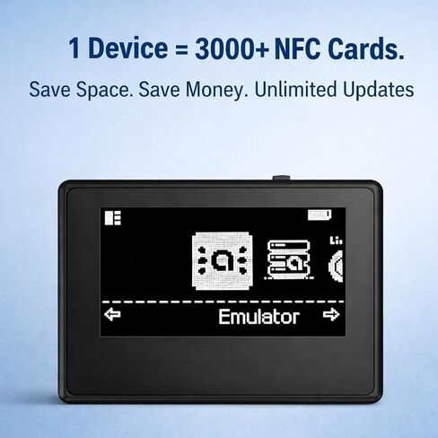 NFC Tag Emulator Compatible with Switch 1 & 2, Stores 3000+ NFC Data Entries, 1.3" Screen, Auto UID Regen & Unlimited Scan for 60+ Switch Games, Rechargeable in Kuwait