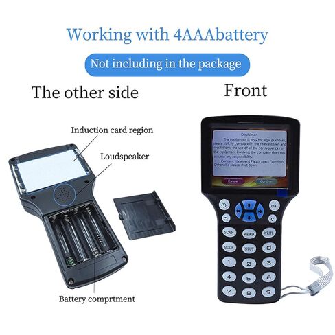 300CD RFID Reader Writer Black (RFID Copier Multi-Frequency RFID Writer RFID Card Reader Smart Card Decoder with Free Software and USB for Access Control Home Security) in Saudi Arabia
