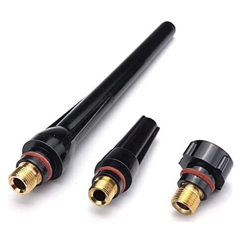 55 قطعة مجموعة ملحقات شعلة اللحام فوهة الألومينا عدسة غاز قصيرة 10 كوب لفوهة أدوات WP-17/18/26 in Kuwait