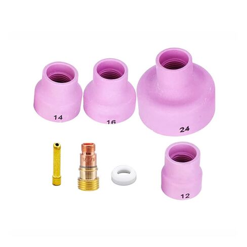 Welding Nozzle 7pcs#12#14#16#24 Alumina Ceramic Cup WP17/18/26 Equipment Parts Nozzle in Saudi Arabia