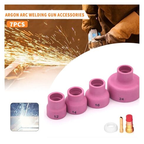 Welding Nozzle 7pcs#12#14#16#24 Alumina Ceramic Cup WP17/18/26 Equipment Parts Nozzle in Saudi Arabia
