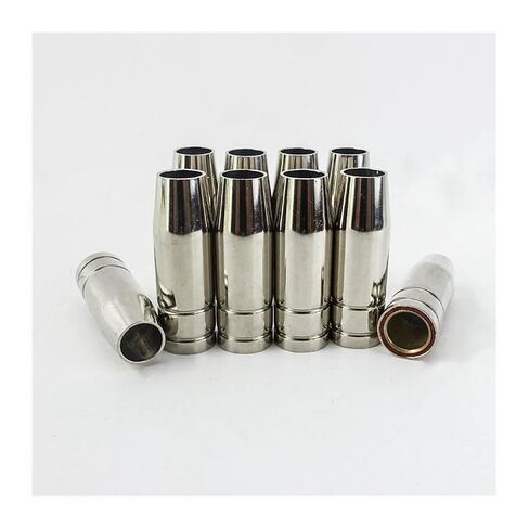 15AK Gas Nozzle Euro Style Welding Gun Tip Shield Cup for MB 14AK Torch Nozzle(10pcs) in Saudi Arabia