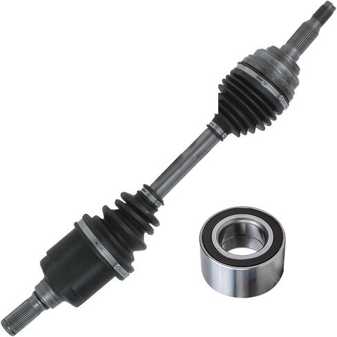 Detroit Axle - Pair Front CV Axle Shafts for 2007-2017 Jeep Wrangler [Dana 30] 2008 2009 2010 2011 2012 2013 2014 2015 2016 U-joint CV Axle Shafts Assembly Replacement in Kuwait