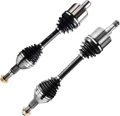 Detroit Axle - Pair Front CV Axle Shafts for 2007-2017 Jeep Wrangler [Dana 30] 2008 2009 2010 2011 2012 2013 2014 2015 2016 U-joint CV Axle Shafts Assembly Replacement in Kuwait