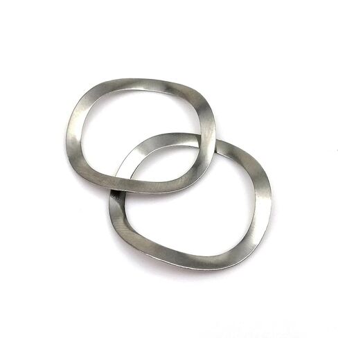 Wave Spring Washers, M3~M25 304 Stainless Steel Three Wave Crest Type Spring Washer Gasket for Bearing Shafts, 50pcs in Kuwait
